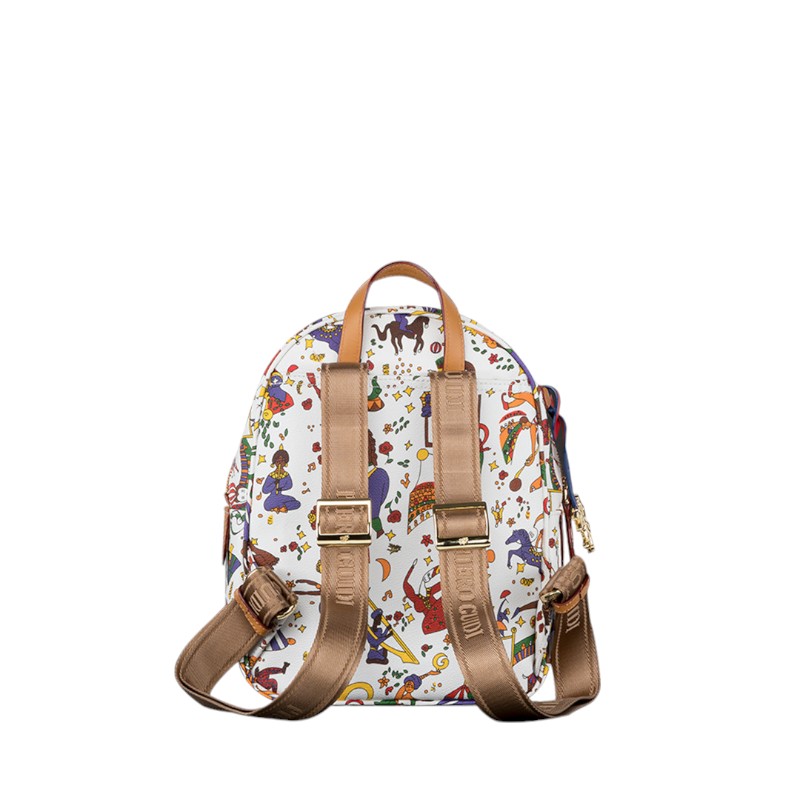 Piero Guidi Magic Circus Zaino Backpack, White