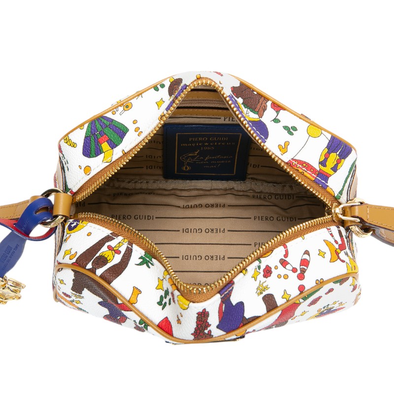 Piero Guidi Magic Circus Diana Tracollina Sling Bag, White