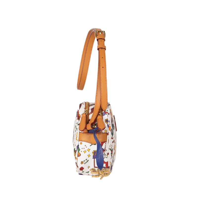 Piero Guidi Magic Circus Ariana Sling Bag, White