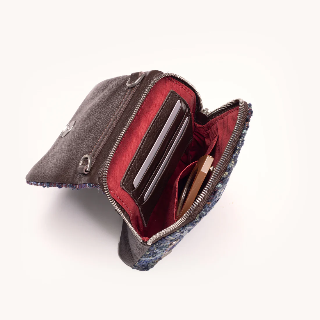 Hammitt VIP Mobile Crossbody, Woven Waltz and Brushed Silver Hardware