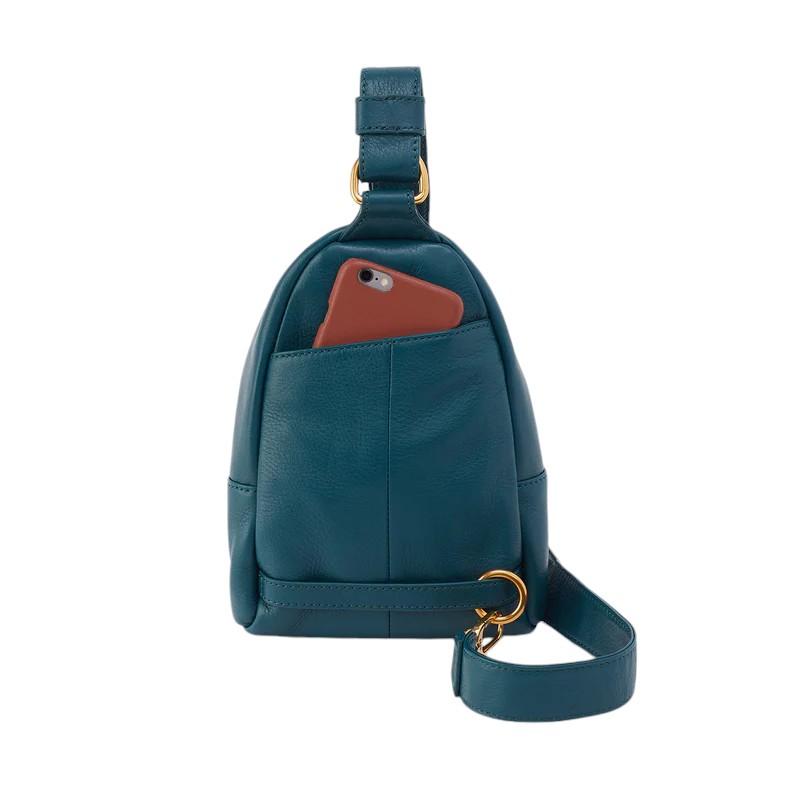 HOBO Fern Sling Crossbody, Midnight Teal Pebbled Leather