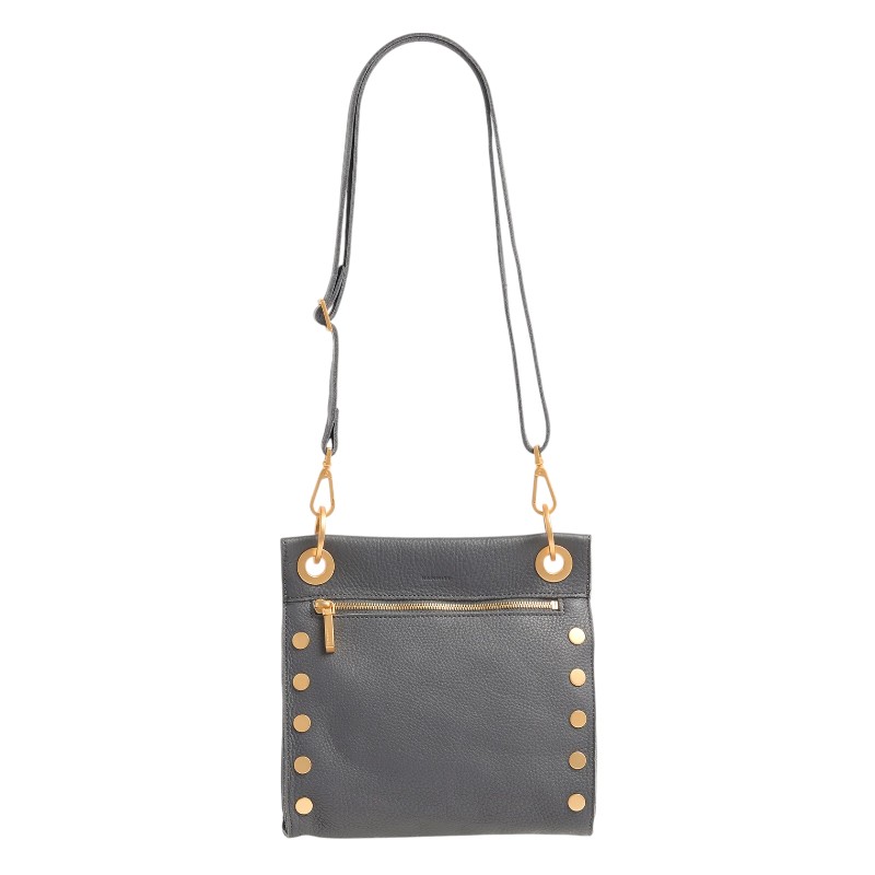 Hammitt Tony Medium Crossbody, Sonnet Grey and Brushed Yellow Gold Hardware