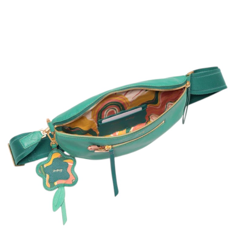 Hammitt Medium Charles Crossbody, Wavy Dazey and Brushed Yellow Gold Hardware