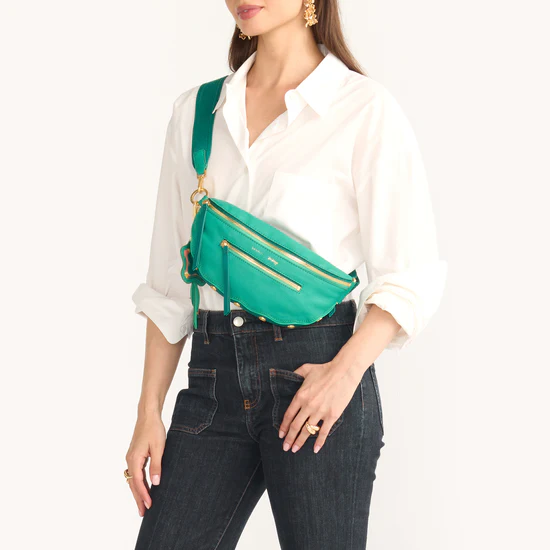 Hammitt Medium Charles Crossbody, Wavy Dazey and Brushed Yellow Gold Hardware