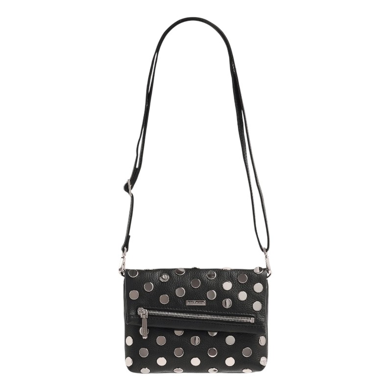 clear riveted crossbody bag | silver main image 0