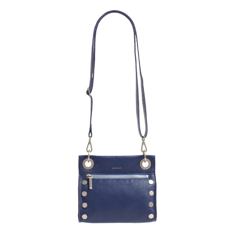Hammitt Tony Small Crossbody, Jazz Blues and Brushed Silver Hardware