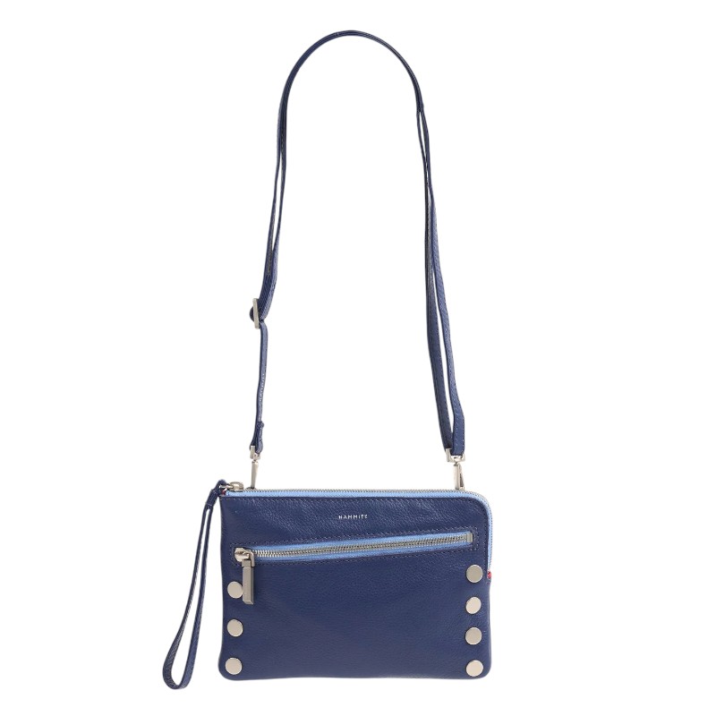 Hammitt Nash Small Wristlet, Jazz Blues and Brushed Silver Hardware