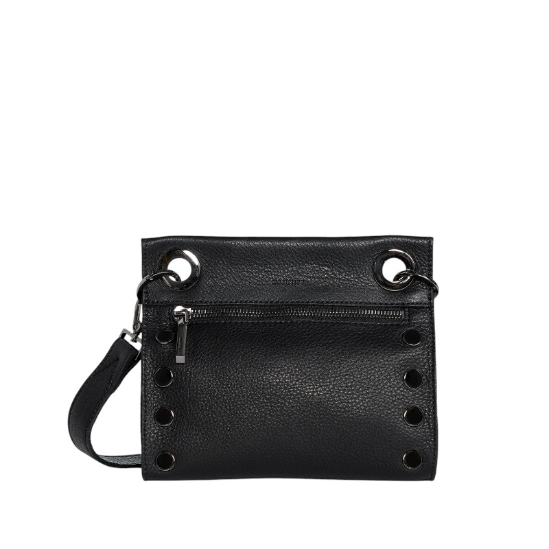 Hammitt Tony Small Crossbody, Black and Gunmetal Hardware