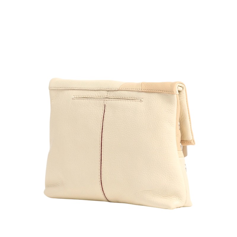 Hammitt VIP Medium Crossbody, Coastal Cream and Brushed Silver Hardware