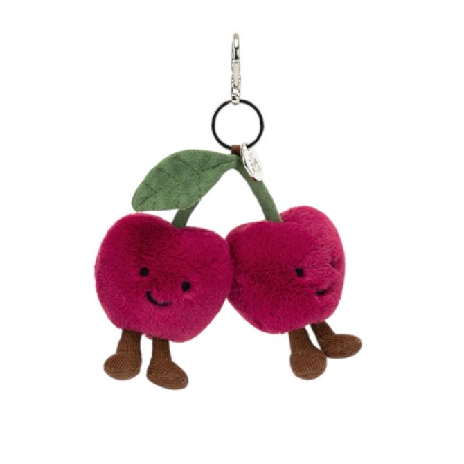 Jellycat Amuseables Cherries Bag Charm | A4CHSBC | Borsheims