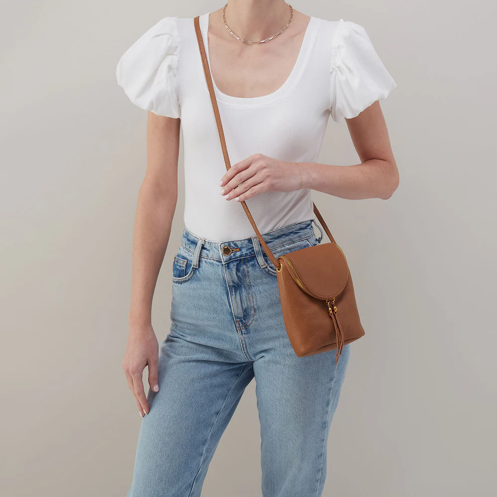 HOBO Fern Crossbody, Warm Honey Leather