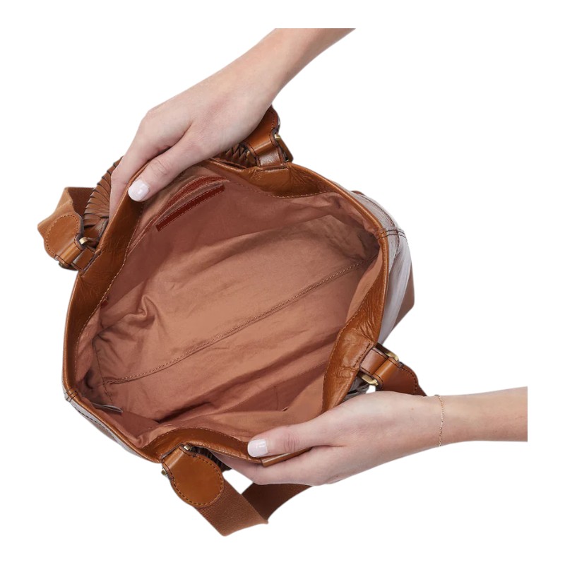 HOBO Romy Medium Tote, Truffle Polished Leather
