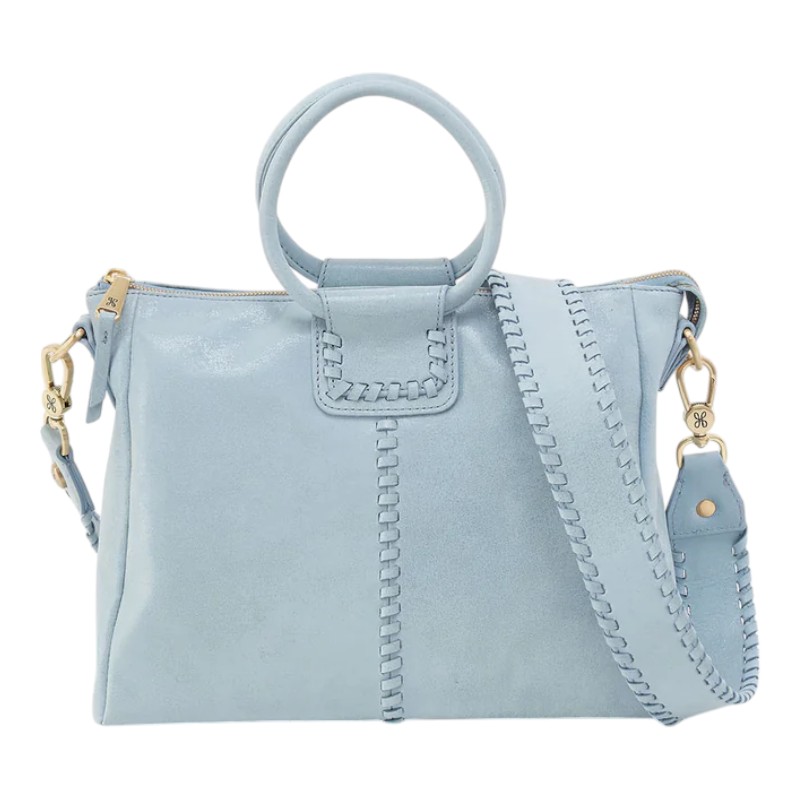 HOBO Sheila Medium Satchel, Sky Buffed Leather