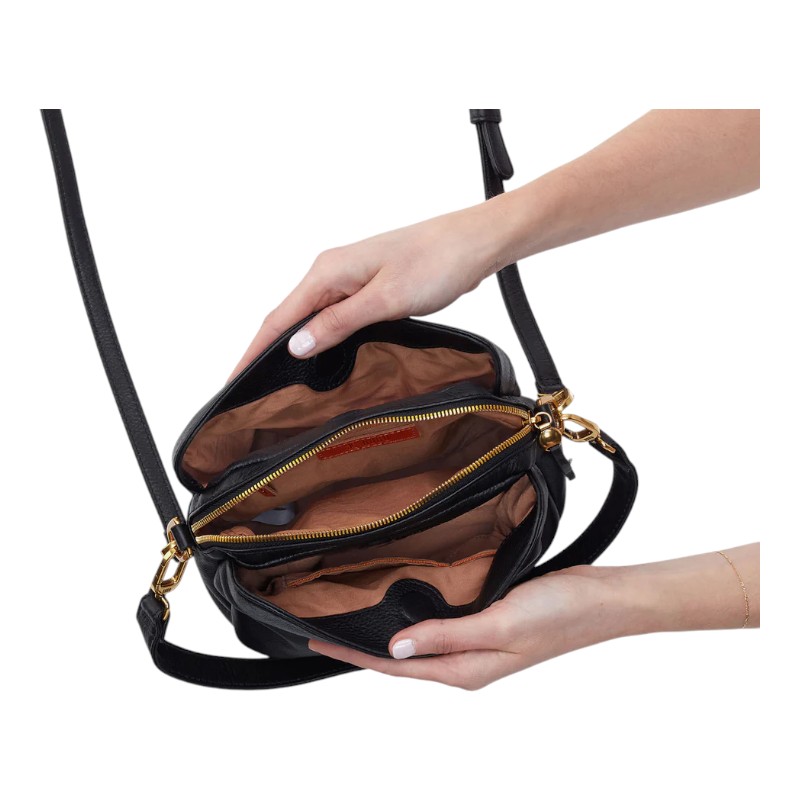 HOBO Starr Convertible Shoulder Bag, Black Pebbled Leather