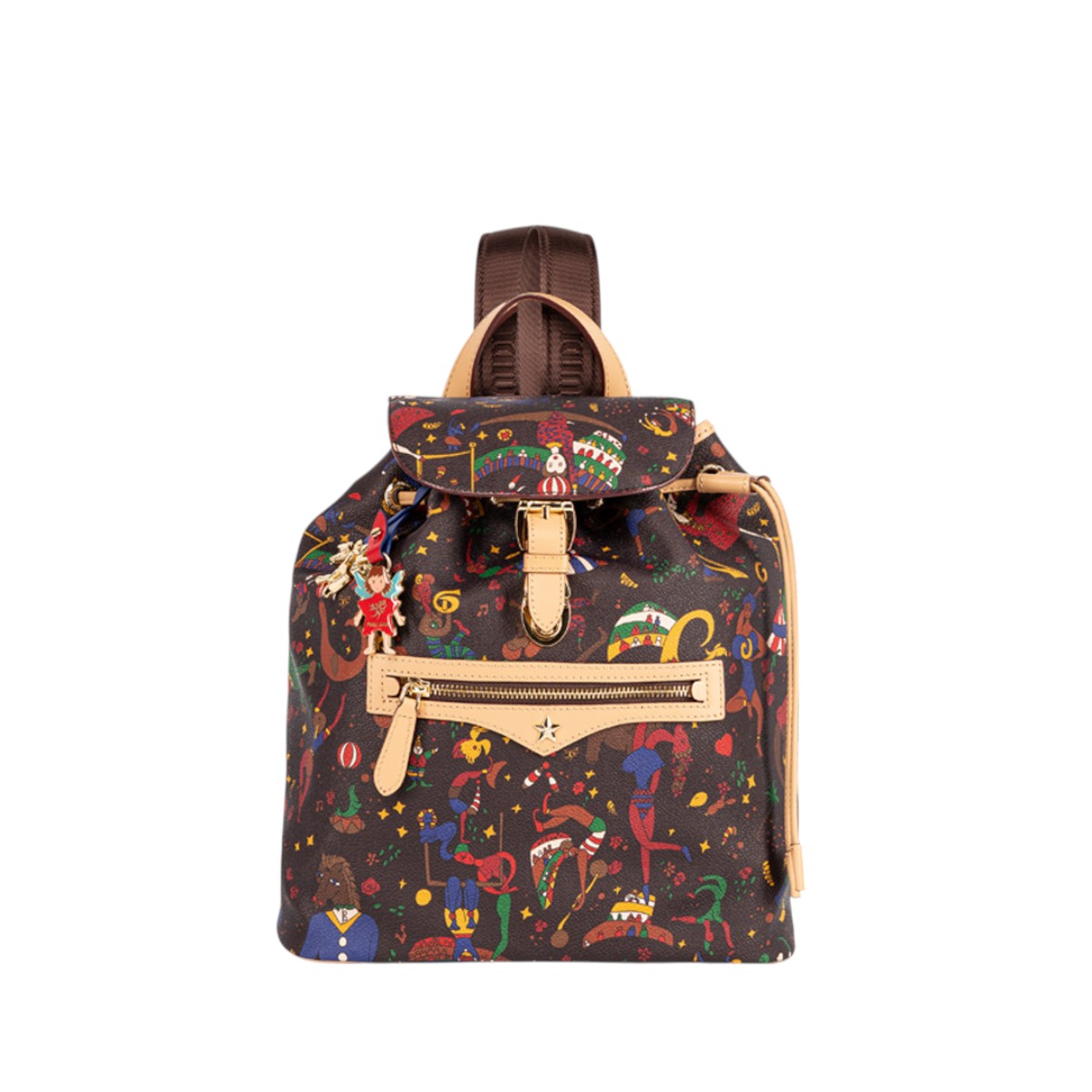 Piero Guidi Magic Circus Roma Zaino Backpack, Brown