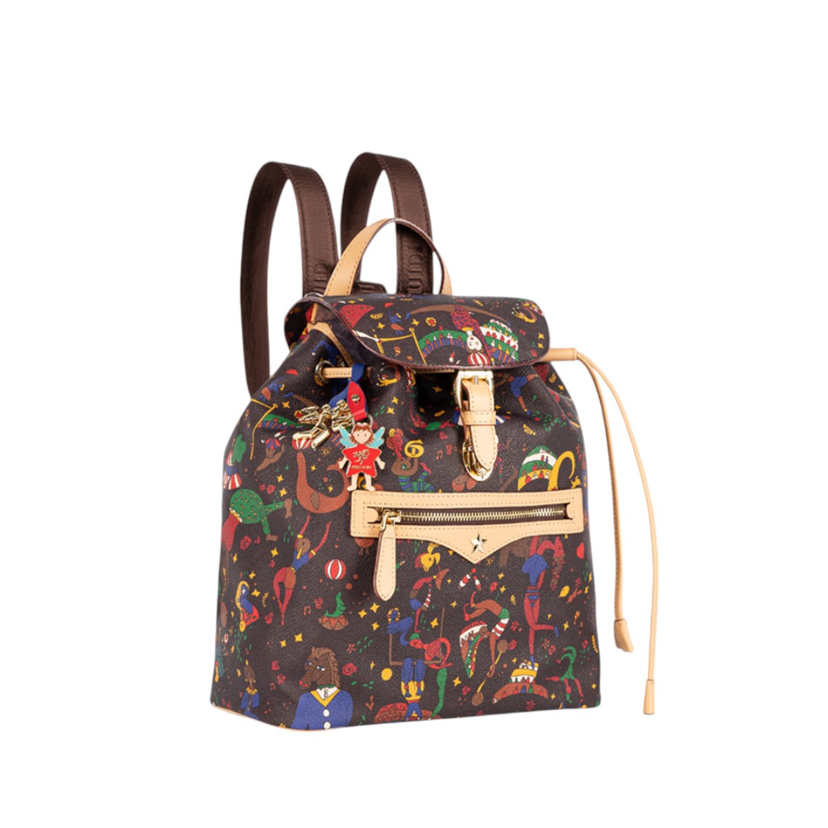 Piero Guidi Magic Circus Roma Zaino Backpack, Brown