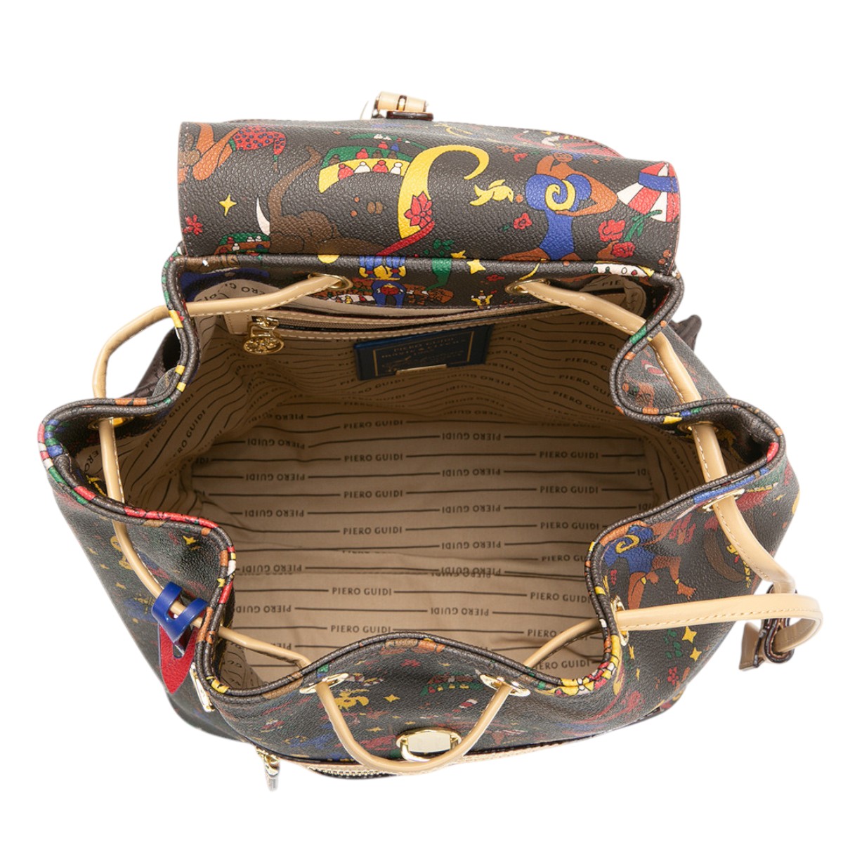 Piero Guidi Magic Circus Roma Zaino Backpack, Brown