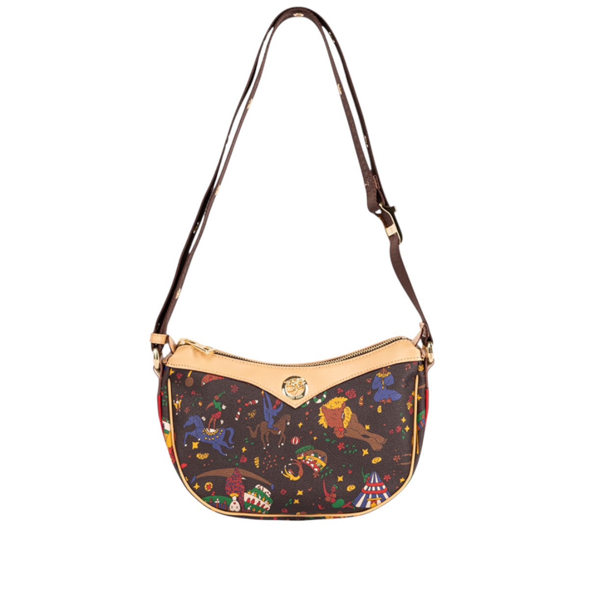 Piero Guidi Magic Circus Fiamma Tracolla Sling Bag, Brown
