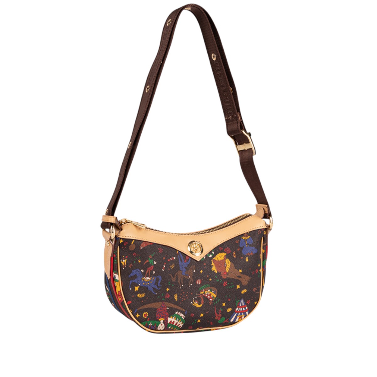 Piero Guidi Magic Circus Fiamma Tracolla Sling Bag, Brown
