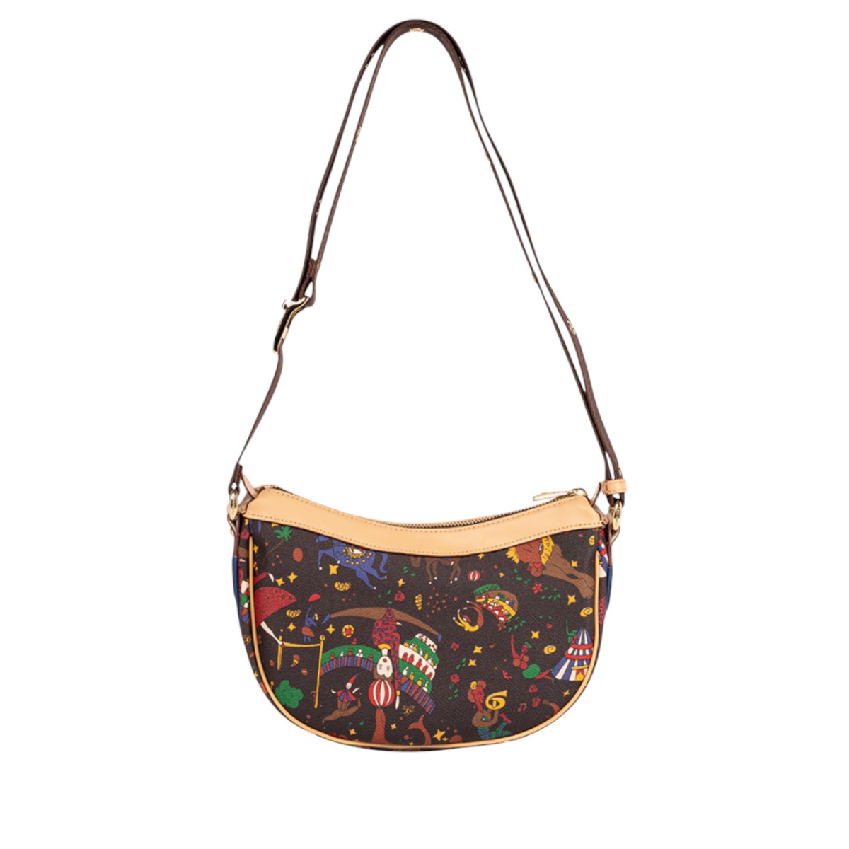 Piero Guidi Magic Circus Fiamma Tracolla Sling Bag, Brown