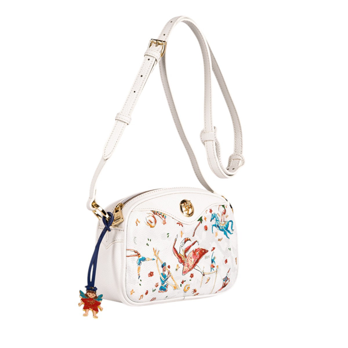 Piero Guidi Magic Circus Fiorella Tracolla Sling Bag, White