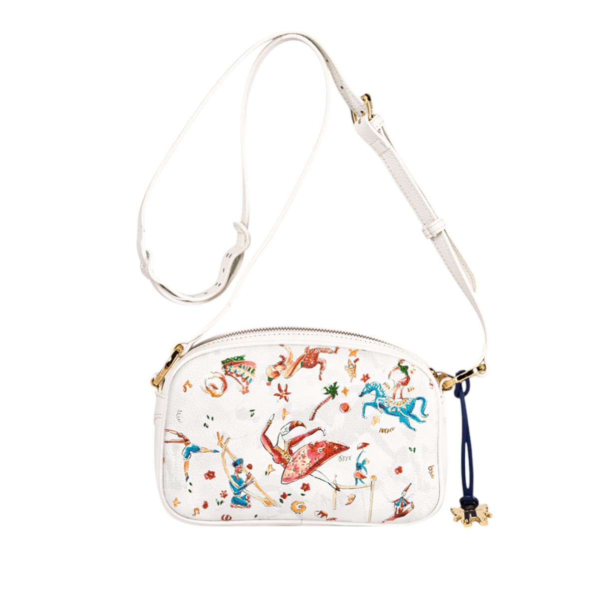 Piero Guidi Magic Circus Fiorella Tracolla Sling Bag, White