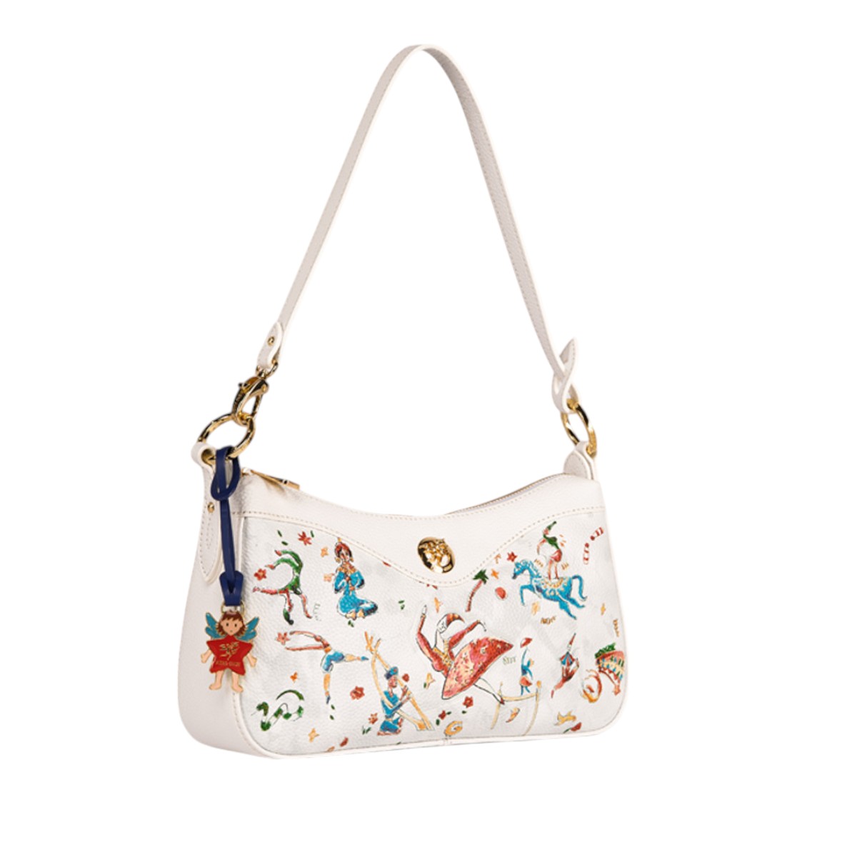 Piero Guidi Magic Circus Giordana Tracolla Sling Bag, White