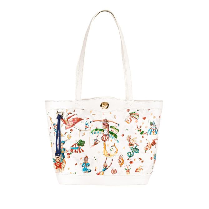 Piero Guidi Magic Circus Ludovica Large Shopping Bag Tote, White