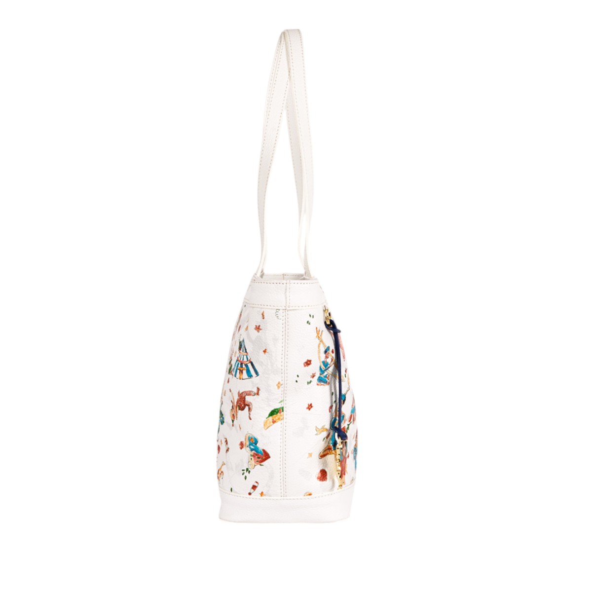 Piero Guidi Magic Circus Ludovica Large Shopping Bag Tote, White