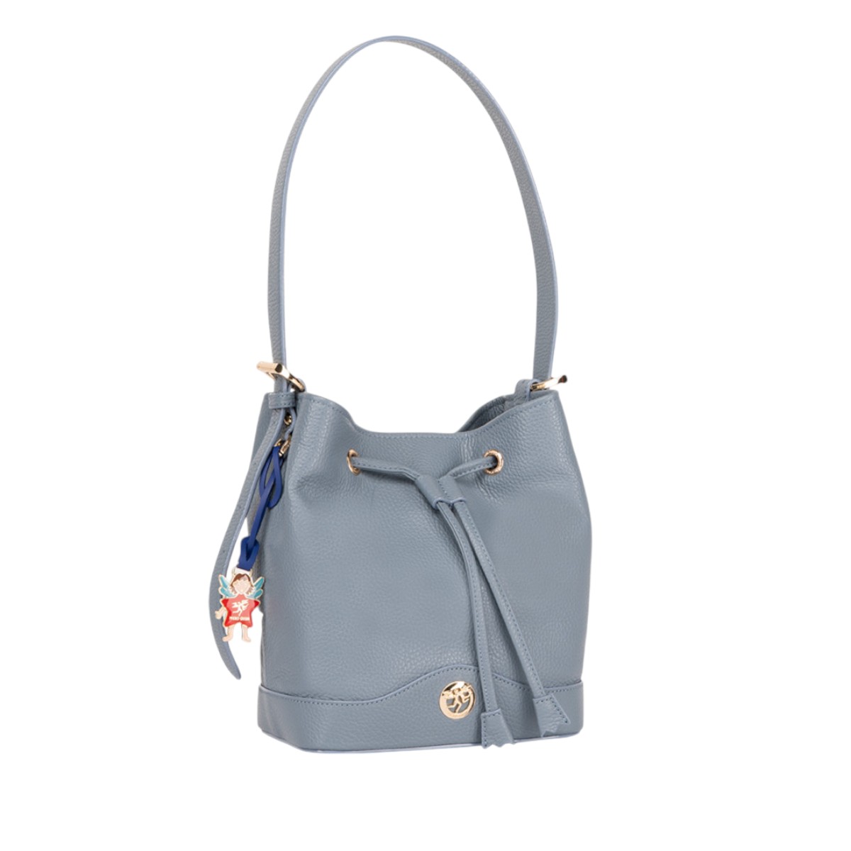 Piero Guidi Carola Secchiello Bucket Bag, Light Blue