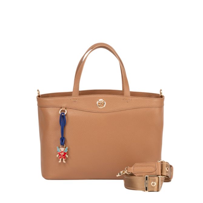 Piero Guidi Rosalia Bauletto Con Tracolla Top Handle Bag, Brown