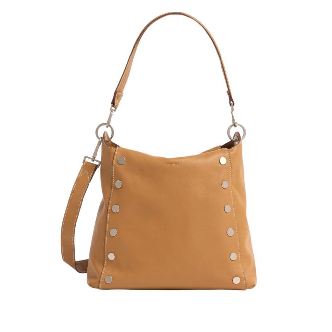 Hammitt Large Bryant Shoulder Bag, Oak Edge and Brushed Silver Hardware