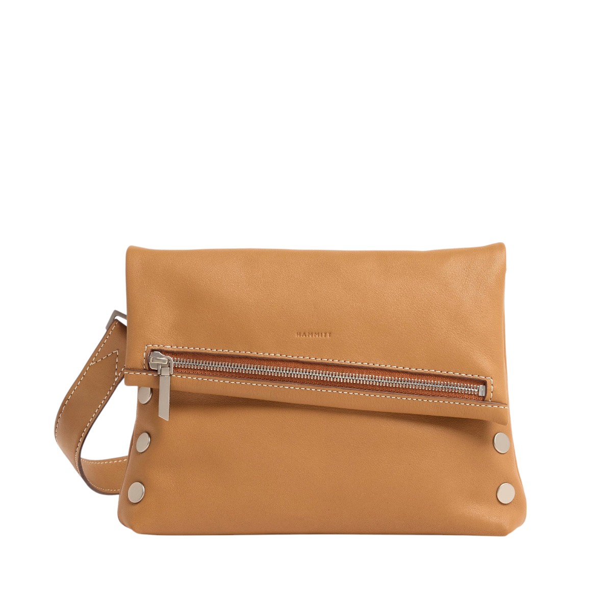 Hammitt Medium VIP Crossbody Bag, Oak Edge and Brushed Silver Dial