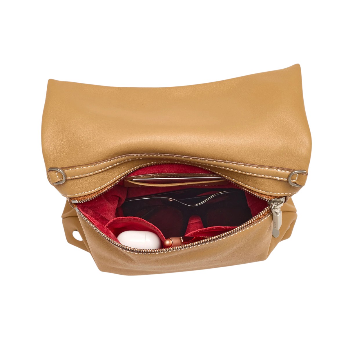 Hammitt Medium VIP Crossbody Bag, Oak Edge and Brushed Silver Dial