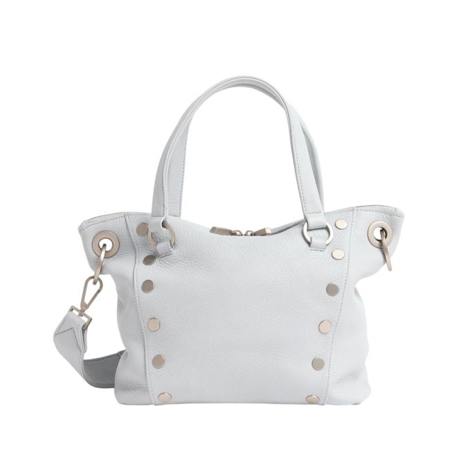 Hammitt Medium Daniel Shoulder Bag, Bluebird and Brushed Silver Hardware