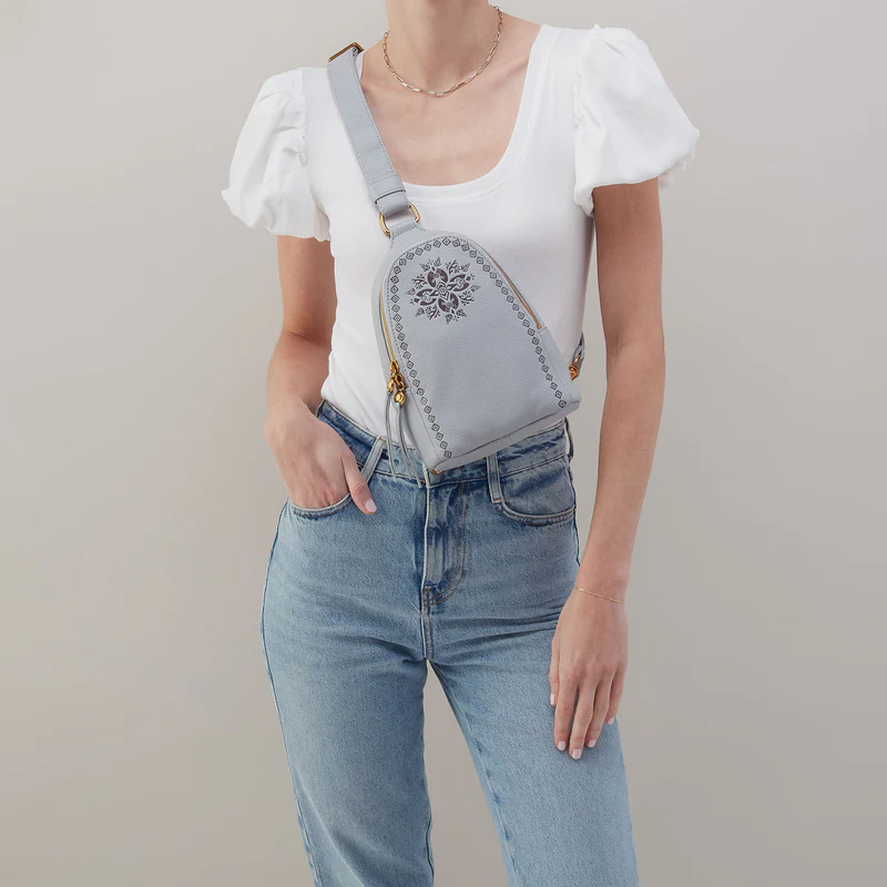 HOBO Fern Sling Crossbody Bag,  Blue Pearl
