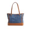 Hammitt Andersen Revival Top Handle Bag, Mosaic Denim and Brushed Gold Hardware