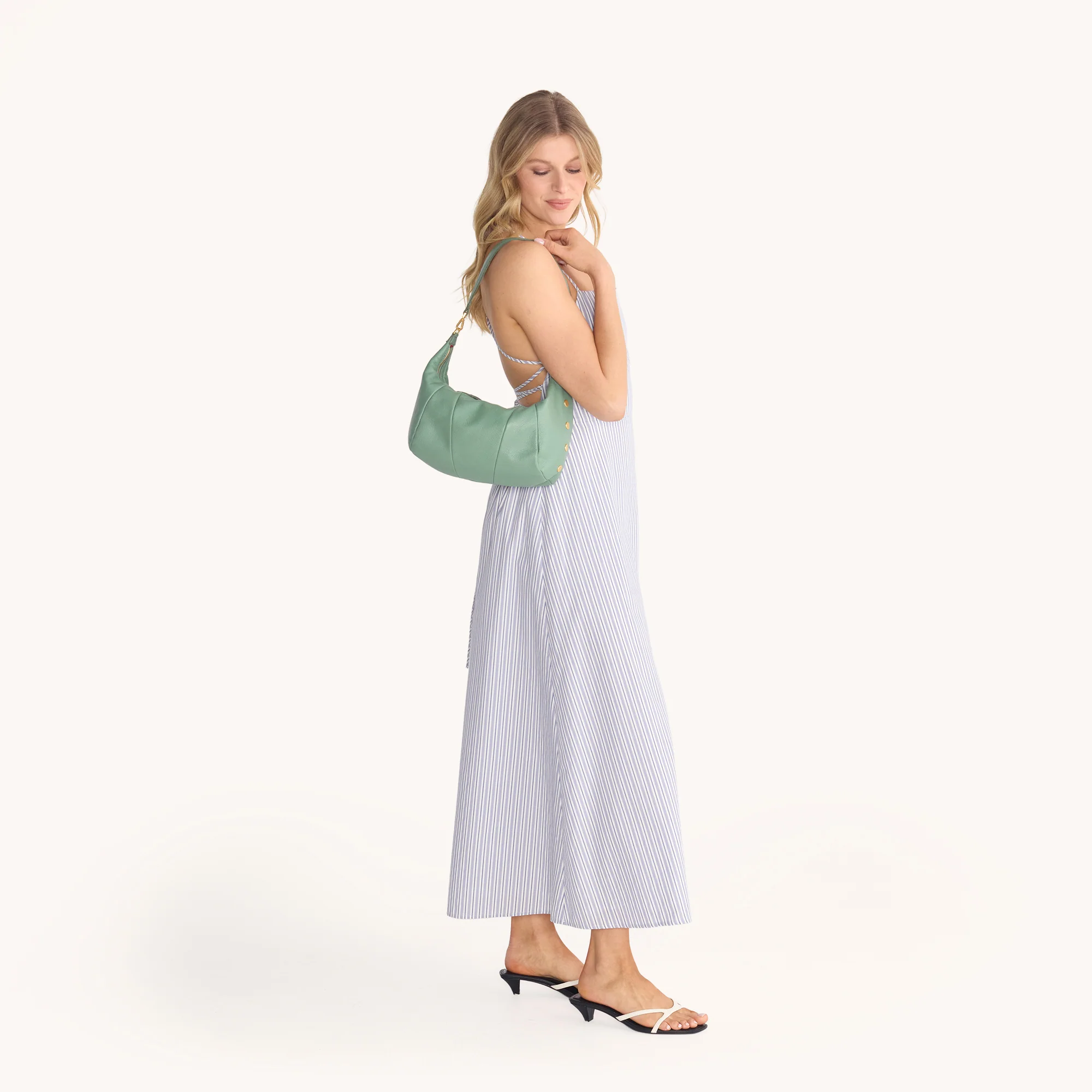 Hammitt Morgan Shoulder Bag, Artichoke and Brushed Gold Hardware