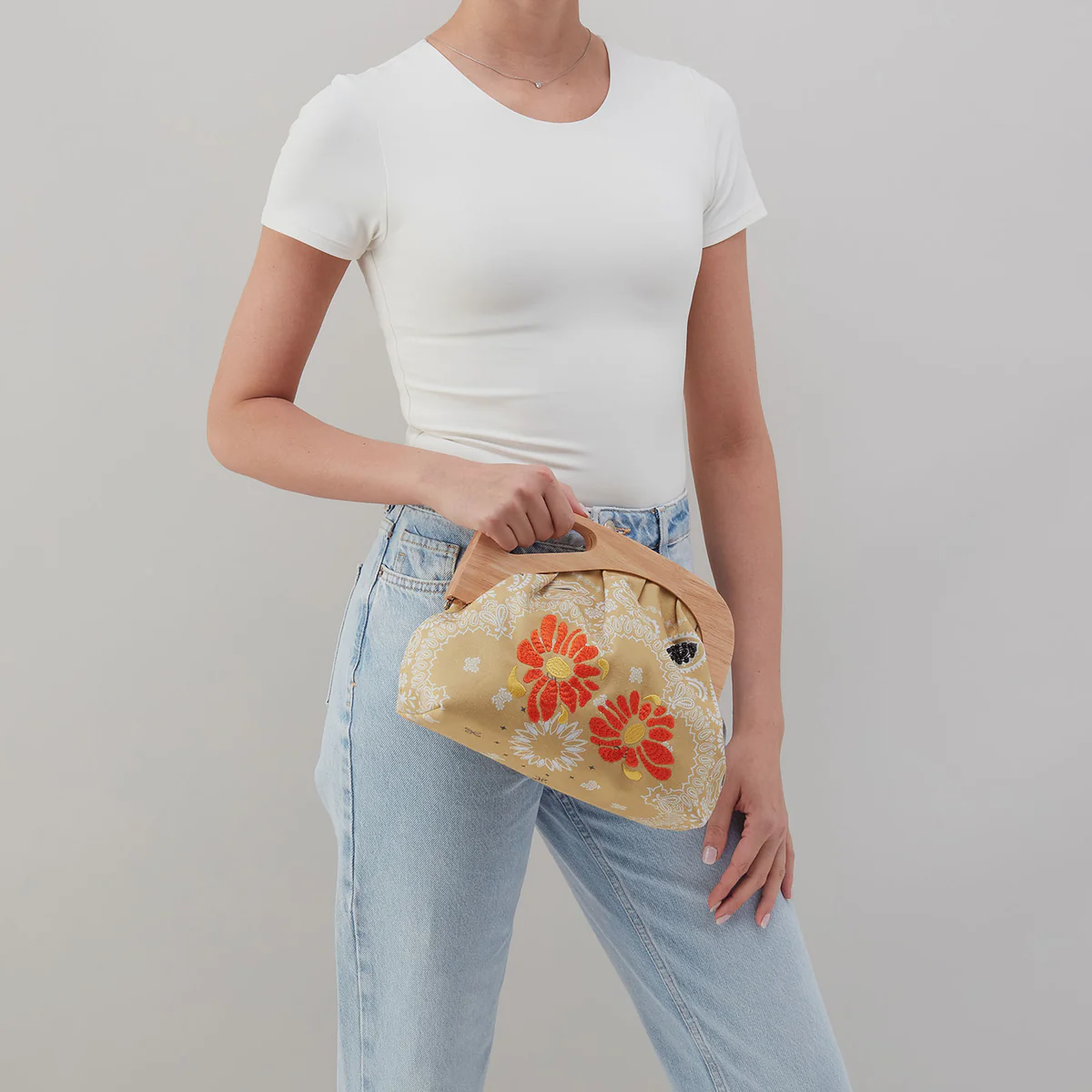 HOBO Dakota Print Clutch, Sunset Bandana
