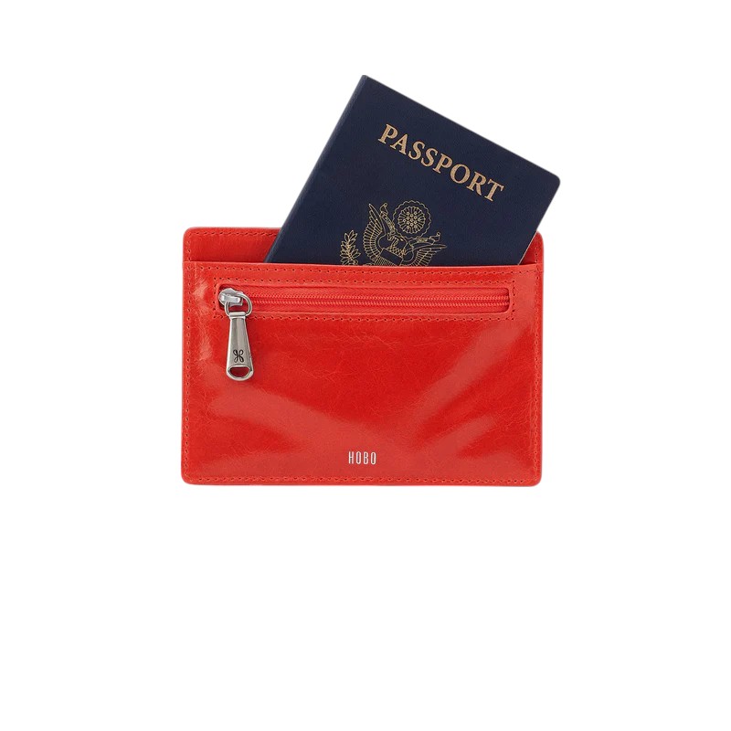 HOBO Euro Slide Card Case, Grenadine