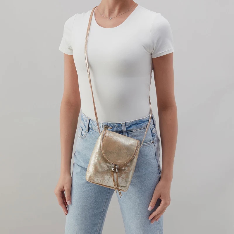 HOBO Fern Crossbody, Saddle Stardust