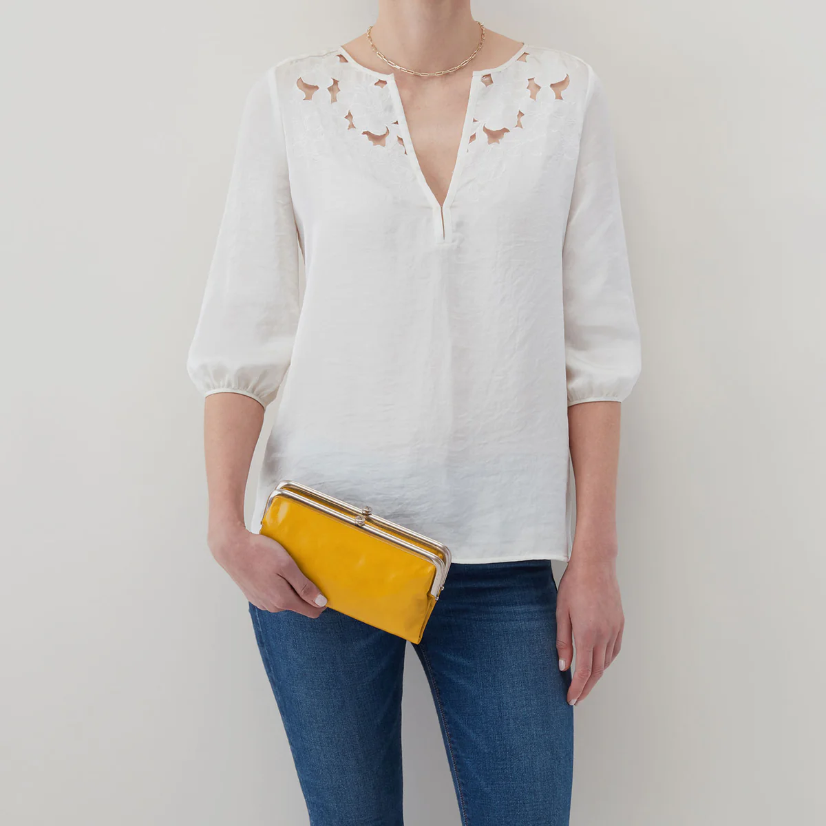 HOBO Lauren Clutch Wallet, Sun Glow