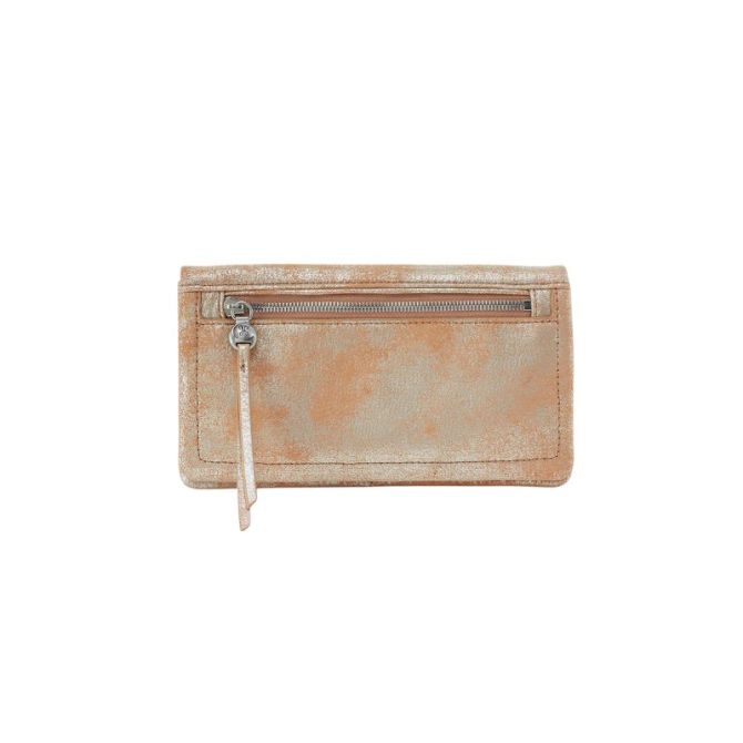 HOBO Lumen Continental Wallet, Saddle Stardust