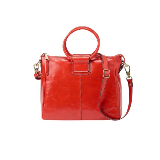 HOBO Sheila Medium Satchel Crossbody Bag, Grenadine