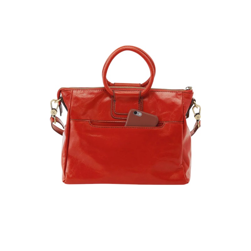 HOBO Sheila Medium Satchel Crossbody Bag, Grenadine