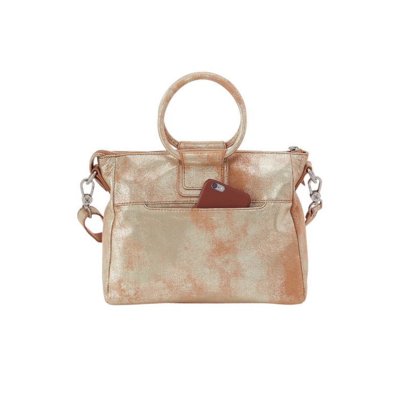 HOBO Sheil Medium Satchel Crossbody Bag, Saddle Stardust