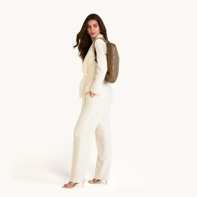 Hammitt Hunter Large Backpack, Dune and Silver Hardware
