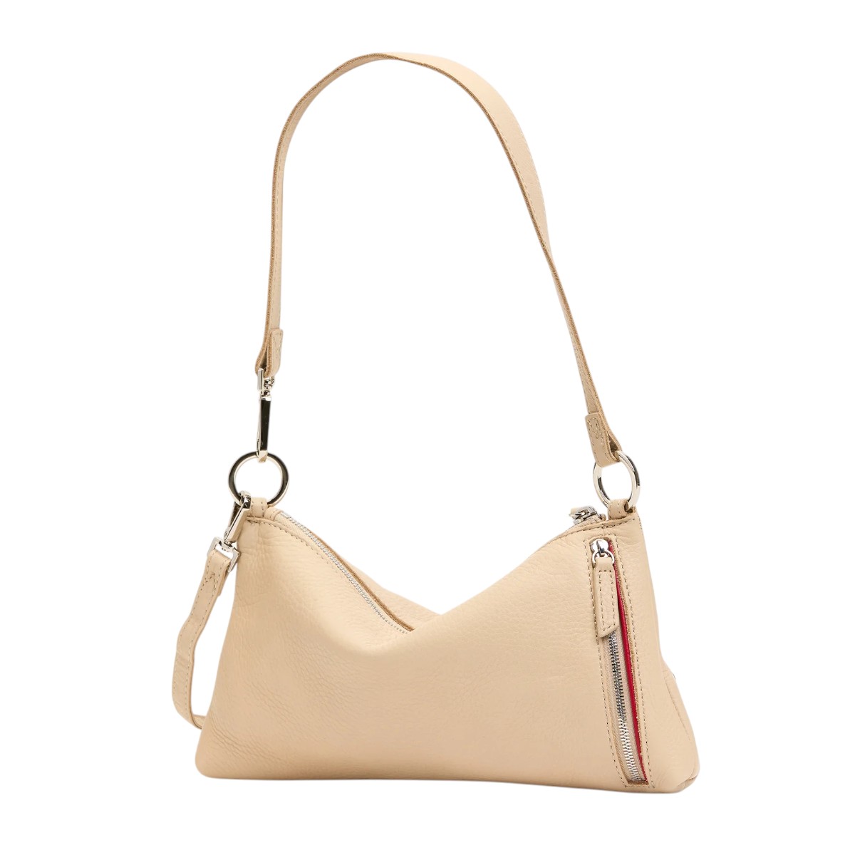 Hammitt Kyle Small Shoulder Bag, Limestone and Silver Hardware