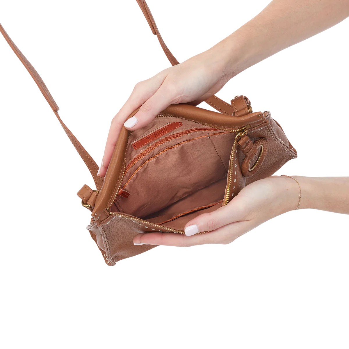 HOBO Austin Medium Crossbody, Warm Honey