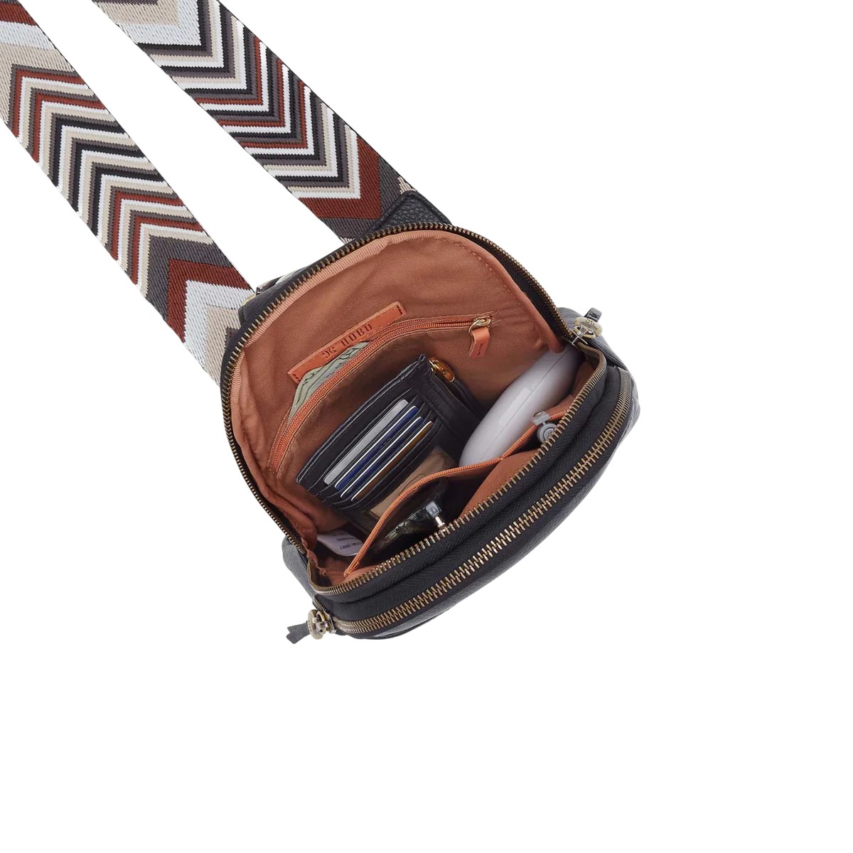 HOBO Cass Sling Crossbody Bag, Black